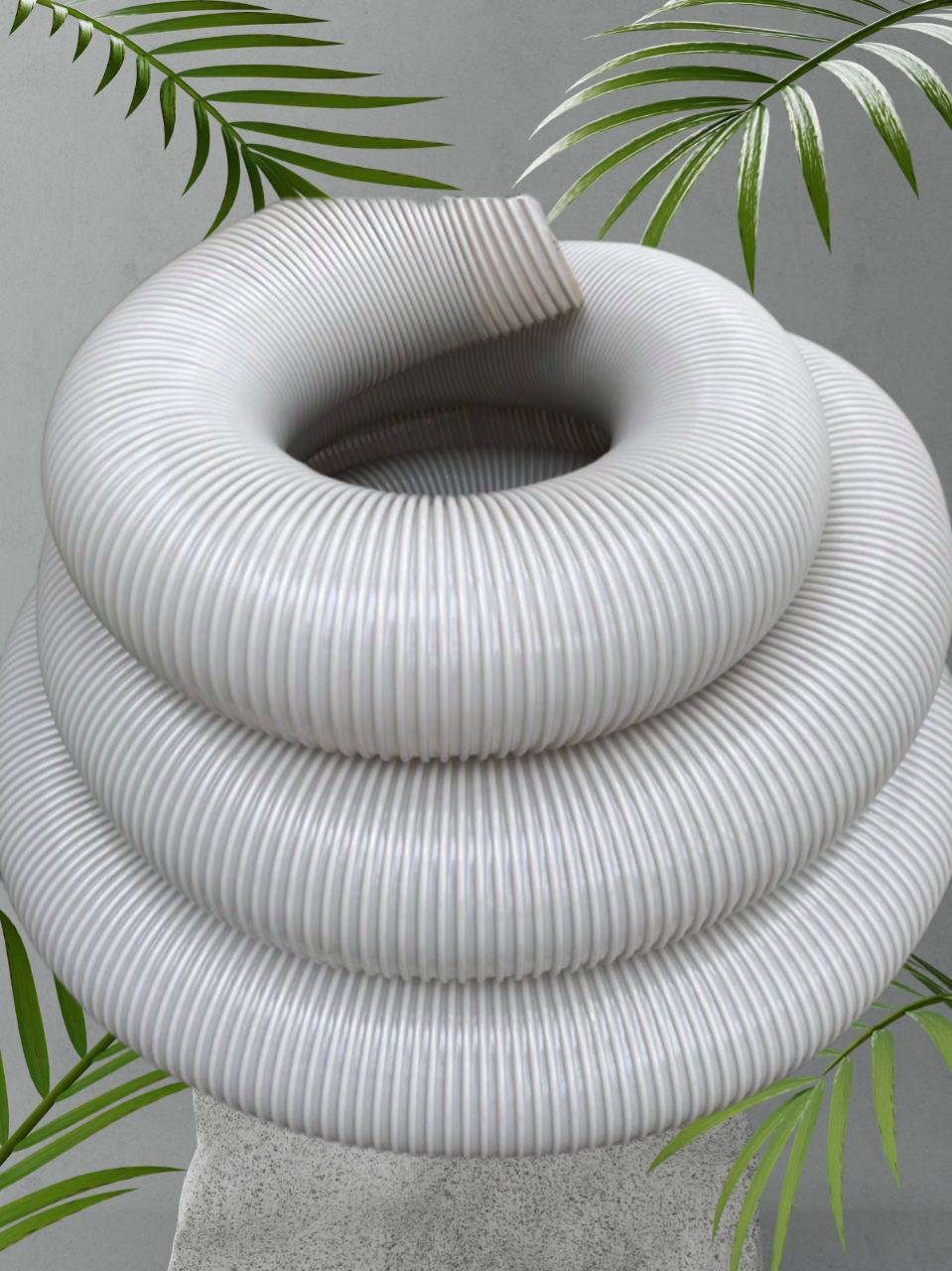 ống hút bụi gân nhựa phi 120