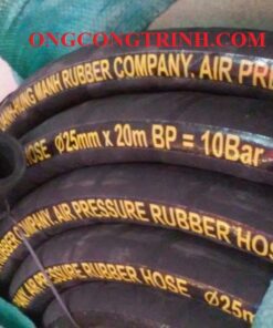 ống cao su bố vải phi 25